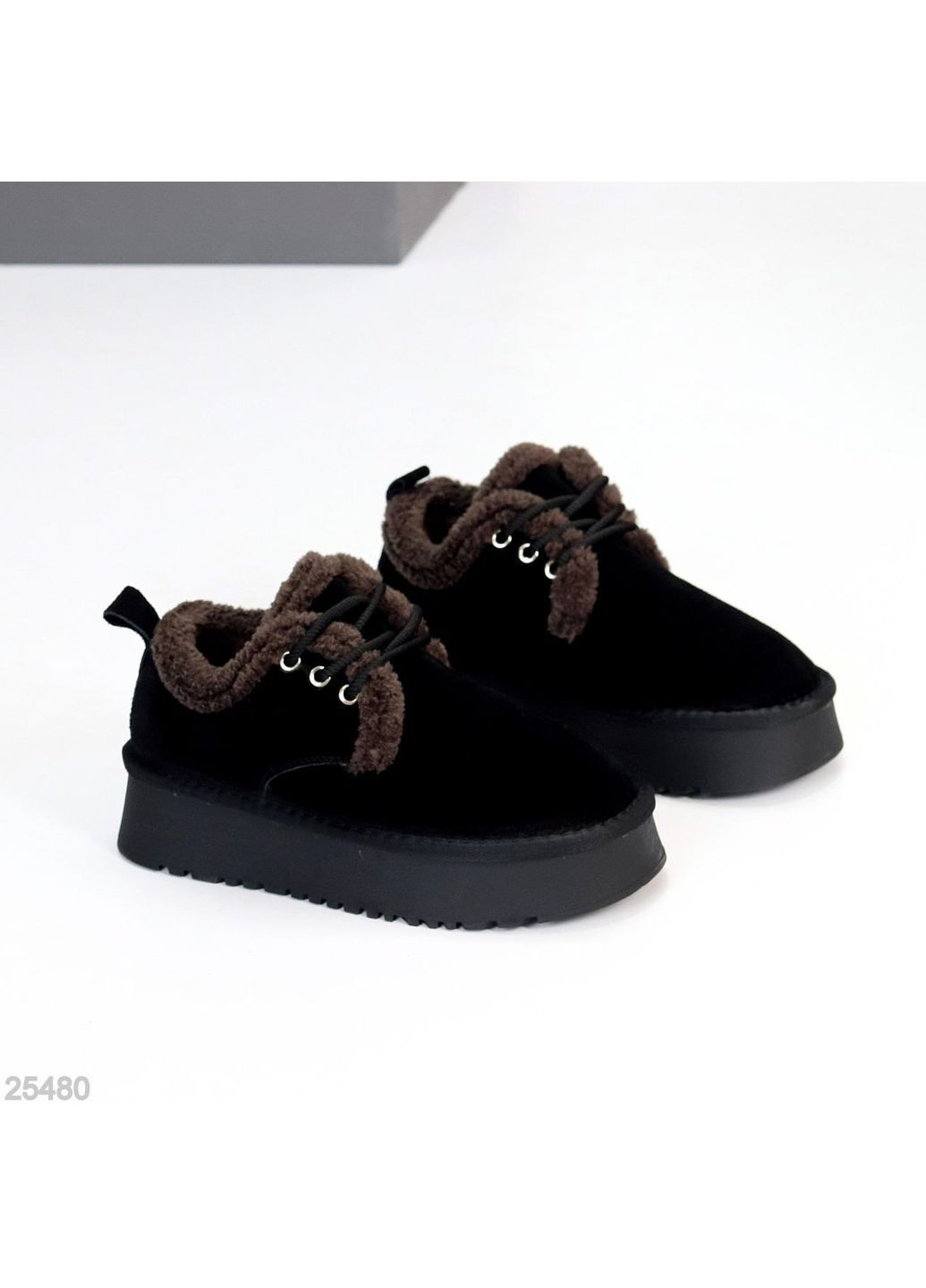 Замшевые Угги на шнуровке Helen (362562530)