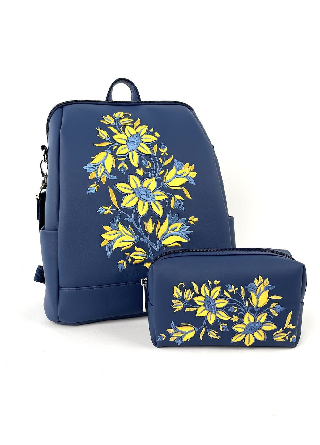 Комплект (рюкзак и косметичка) N23013 синий Alba Soboni міський (280930843)