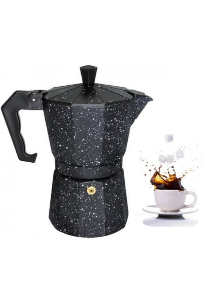 Гейзерная кавоварка з мармуровим покриттям EB3786 - на 9 чашок, 450мл Edenberg (273227252)