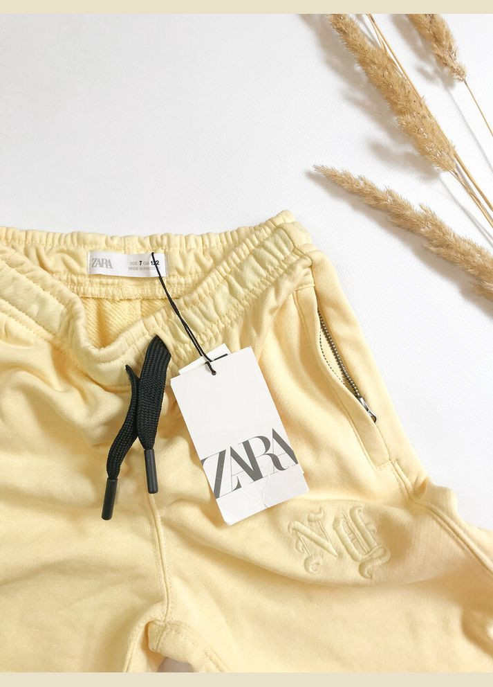 Спортивні штани 116 см жовтий артикул Л796 Zara (284723984)