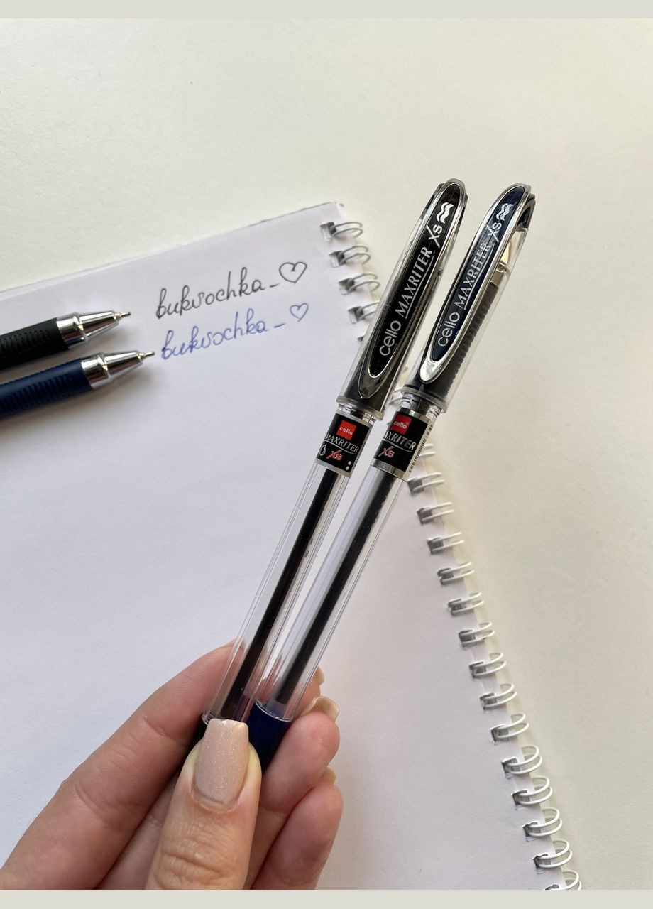 Ручка кулькова масляна Maxriter XS 0,7мм ручка ЧОРНА Cello (315336921)