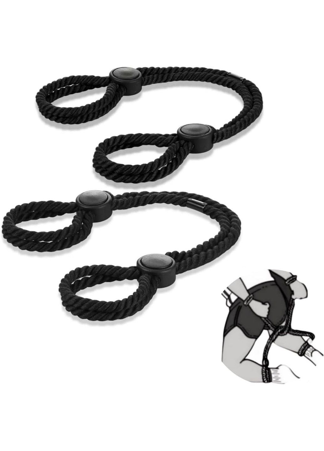 Наручники веревочные регулируемые для БДСМ-игр We Love (293978653)