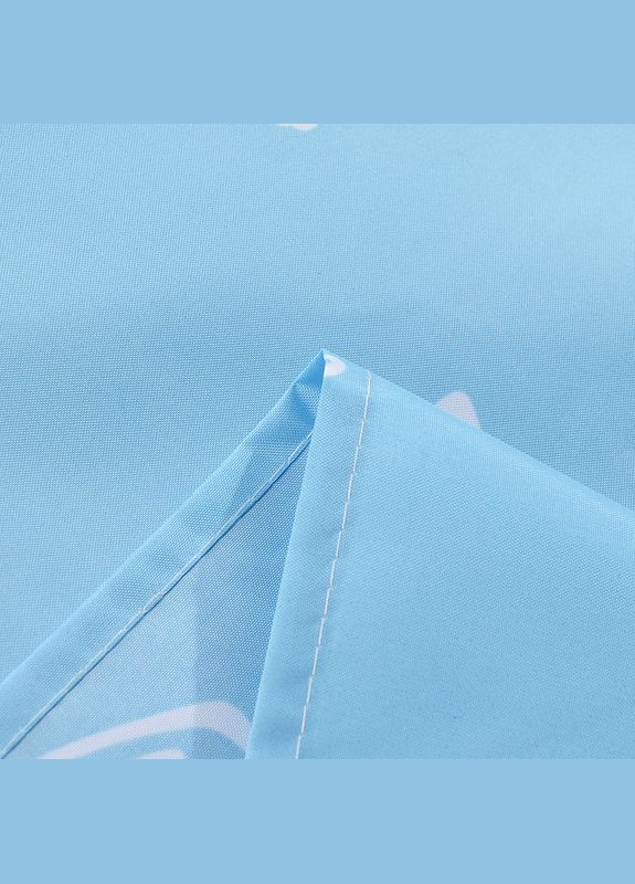 Тканинна шторка для ванної та душу Sea Breeze блакитного кольору 180x200 см No Brand (335029578)