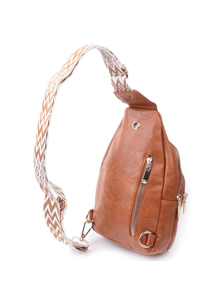 Небольшая женская сумка с одной лямкой через плечо из гладкой экокожи 22767 Vintage (329151944)