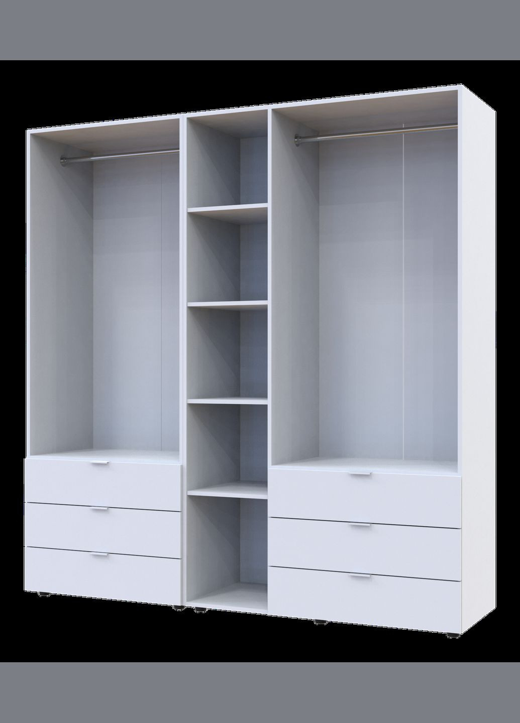 Комплект шкафов для одежды Гелар (2 шт.) 193,7х49,5х203,4 см (DRS-011170) Doros (346531095)