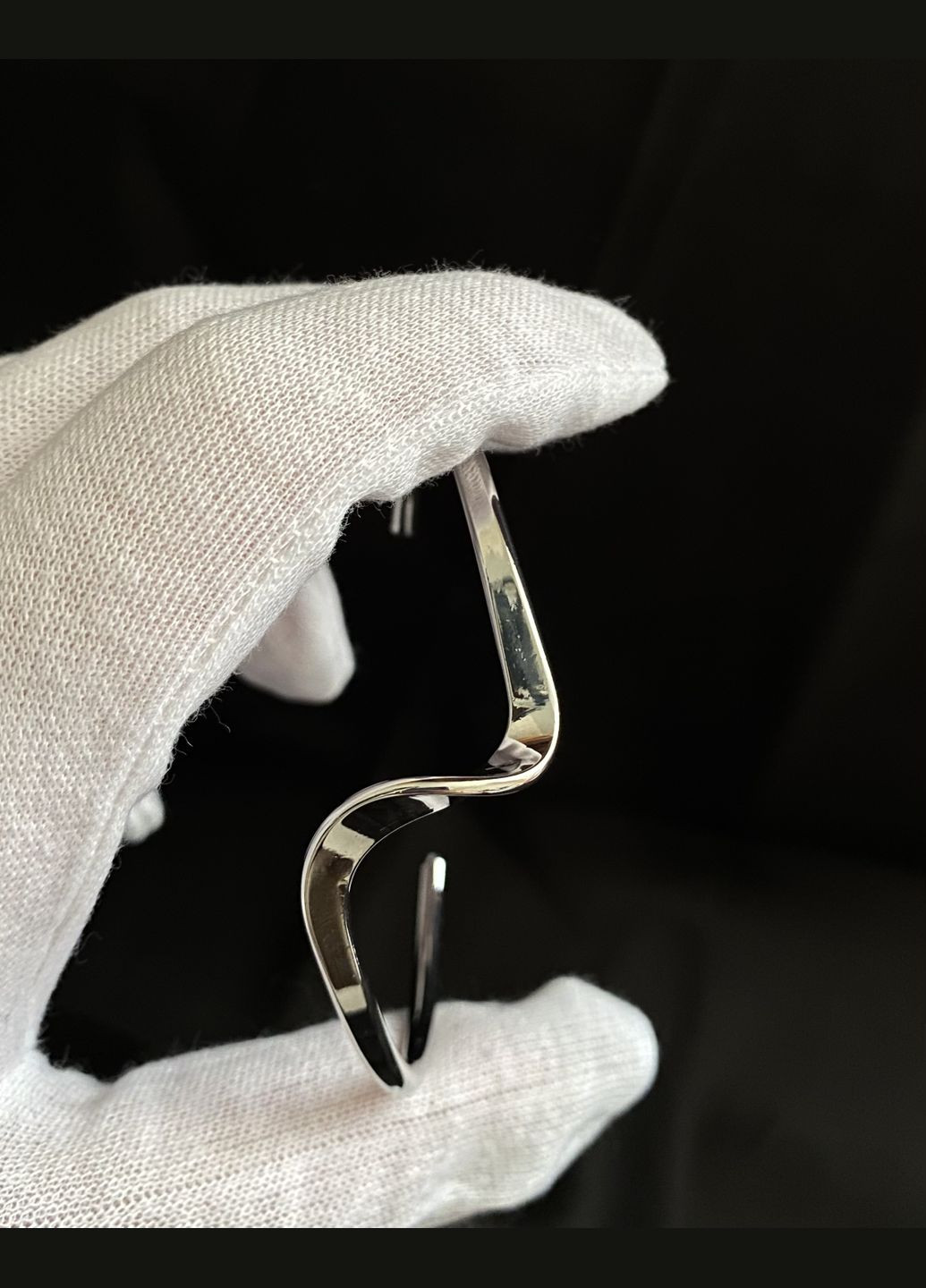 Браслет - манжет срібного кольору 33048 No Brand (335376718)