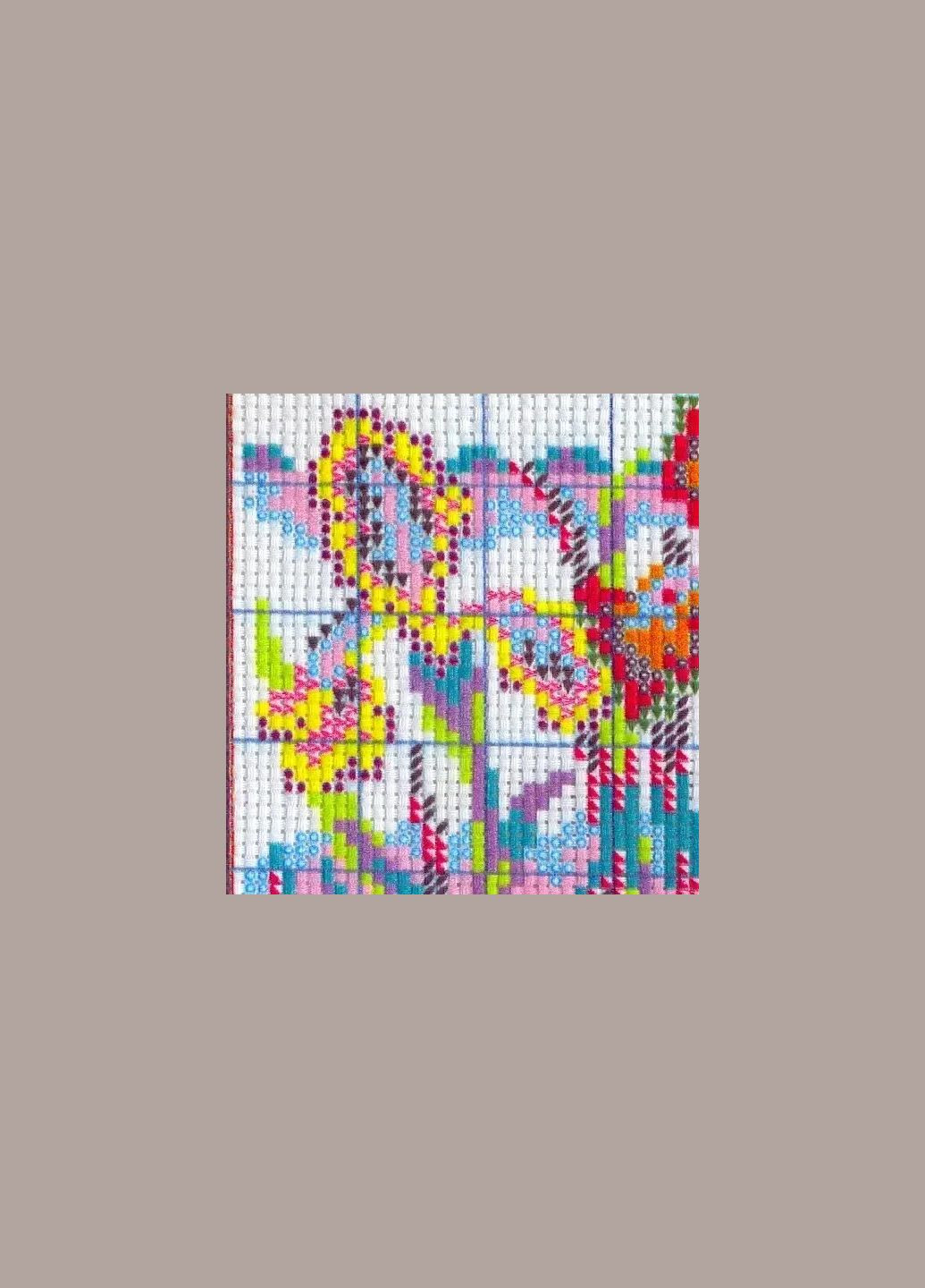 Набір для вишивання за нанесеною на канву схемою "Gorgeous iris". AIDA 14CT printed 20*14 см Joy Sunday (313613197)