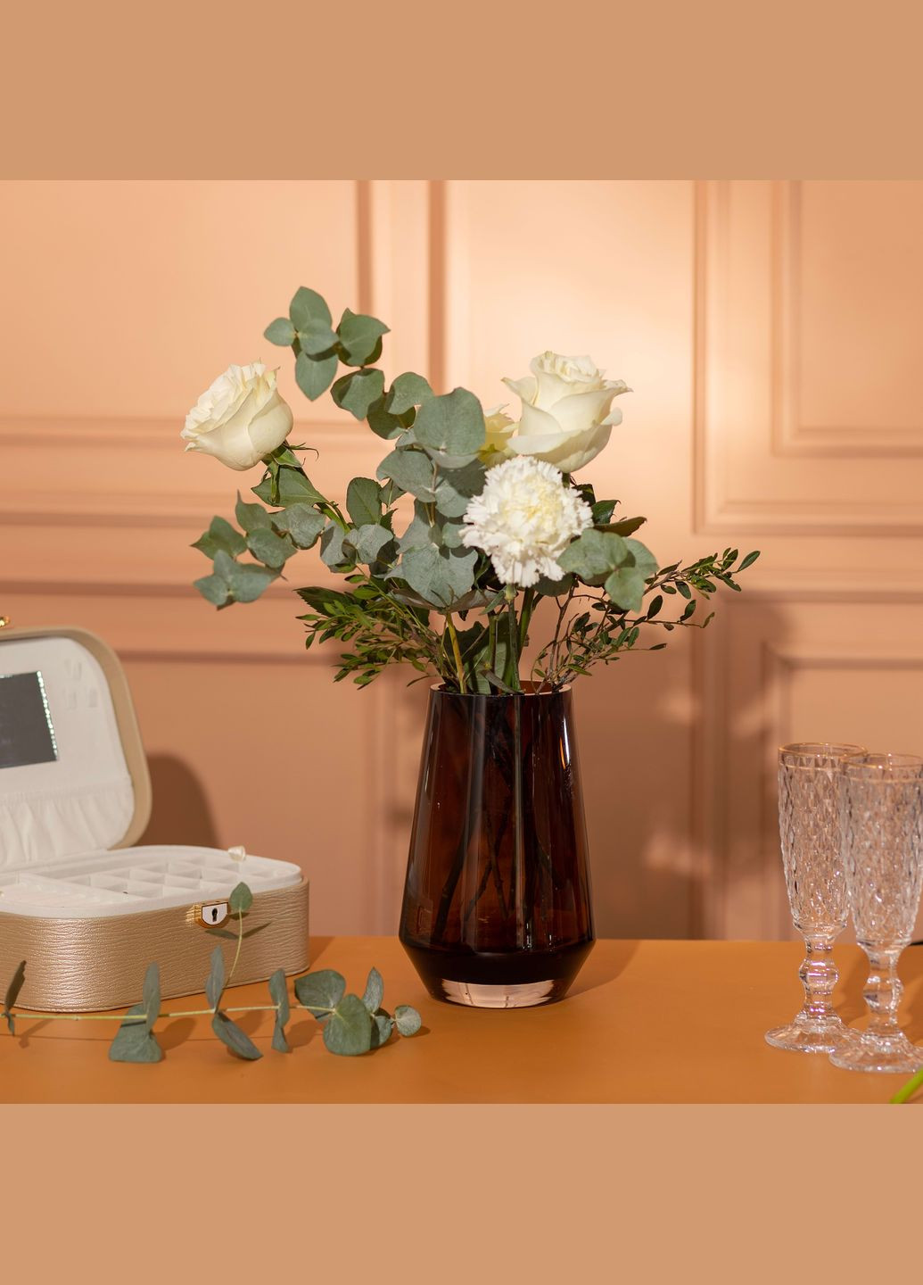 Ваза для квітів скляна Botanica 22 см, Flower Season (328603802)