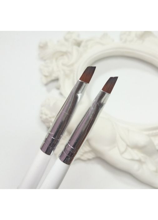 Пензлик скошений для гелю #6 No Brand (368497442)