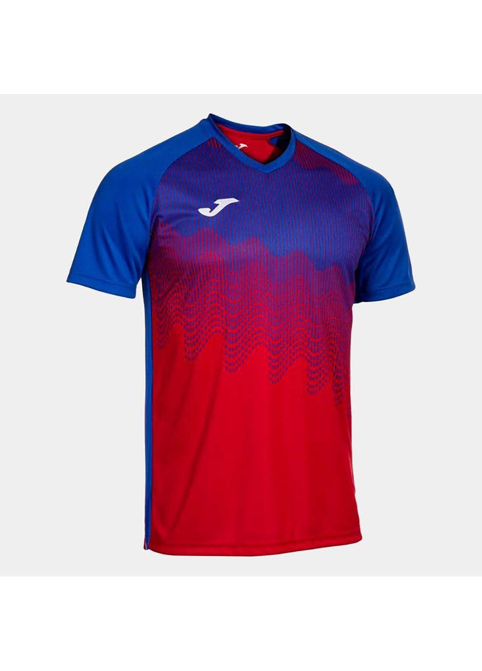 Комбинированная демисезонная футболка tiger iv красный, синий Joma