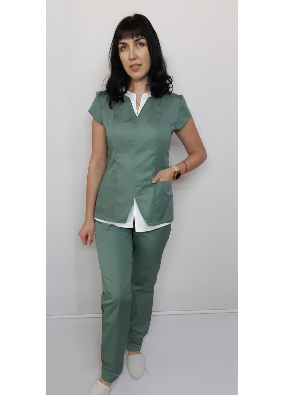 Медичний жіночий костюм Весна бавовна короткий рукав 46, No Brand (361360247)