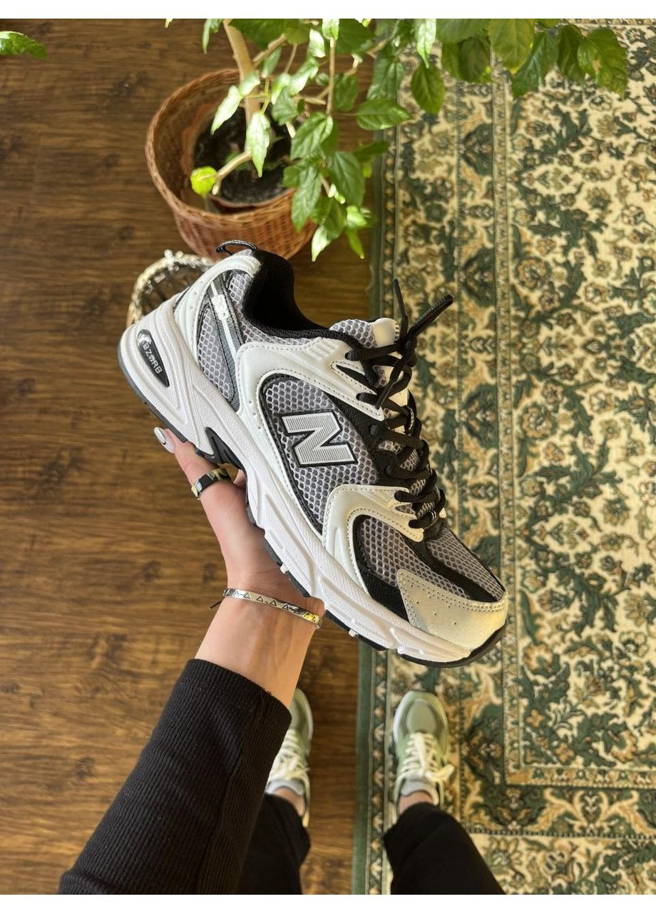 КРОССОВКИ ЖЕНСКИЕ NEW BALANCE 530 GREY BLACK НЬЮ БЕЛАНС 530 No Brand серые демисезоны (367175494)