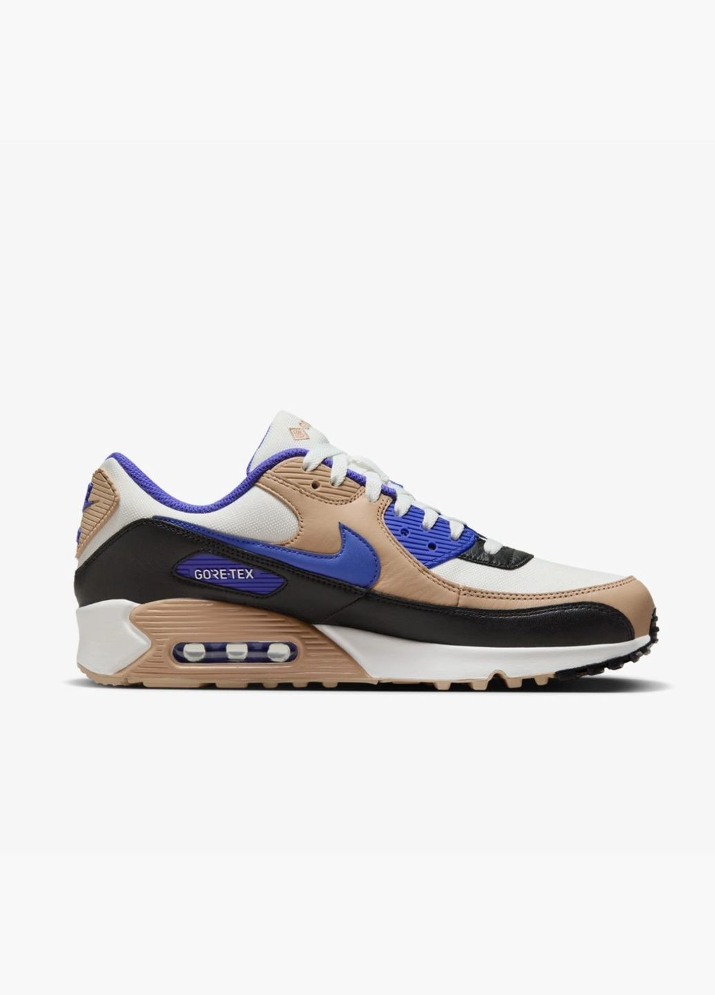 Белые кроссовки мужские air max 90 gore-tex summit lapis hemp white/brown fd5810-100 Nike