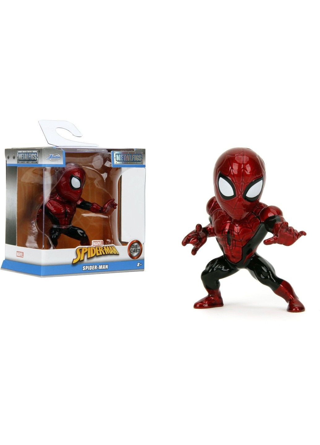 Металлическая фигурка Marvel Человек-Паук, серия 3, 4 вида, высота 6,5 см, 8+, артикул 253220008 Jada (324110263)