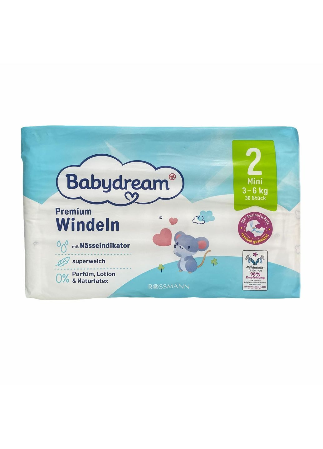 Підгузки Premium 2 3-6 кг 108 шт (113223969) Babydream (369144049)