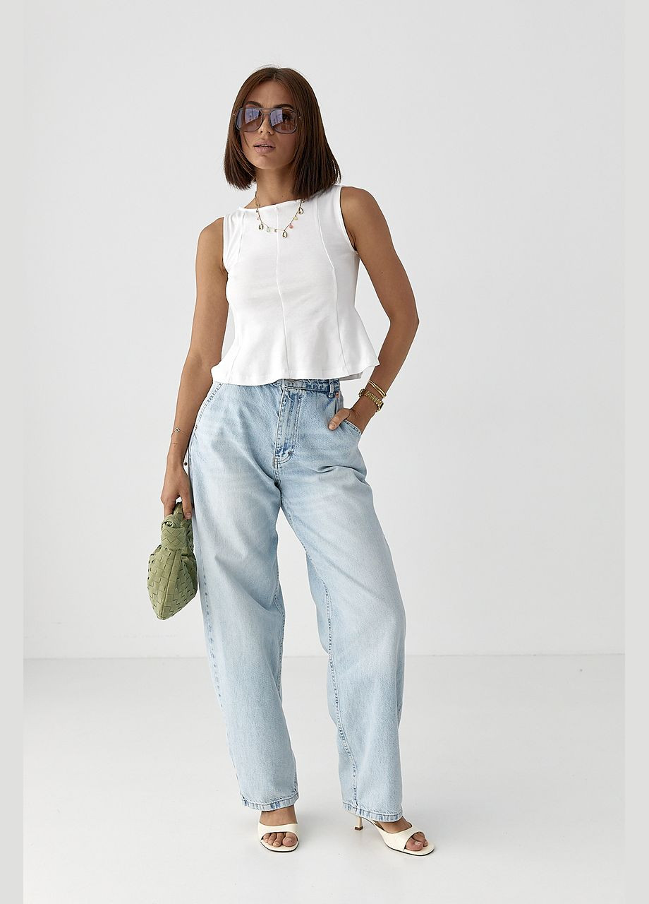 Трикотажний розкльошений топ Lurex (336678778)