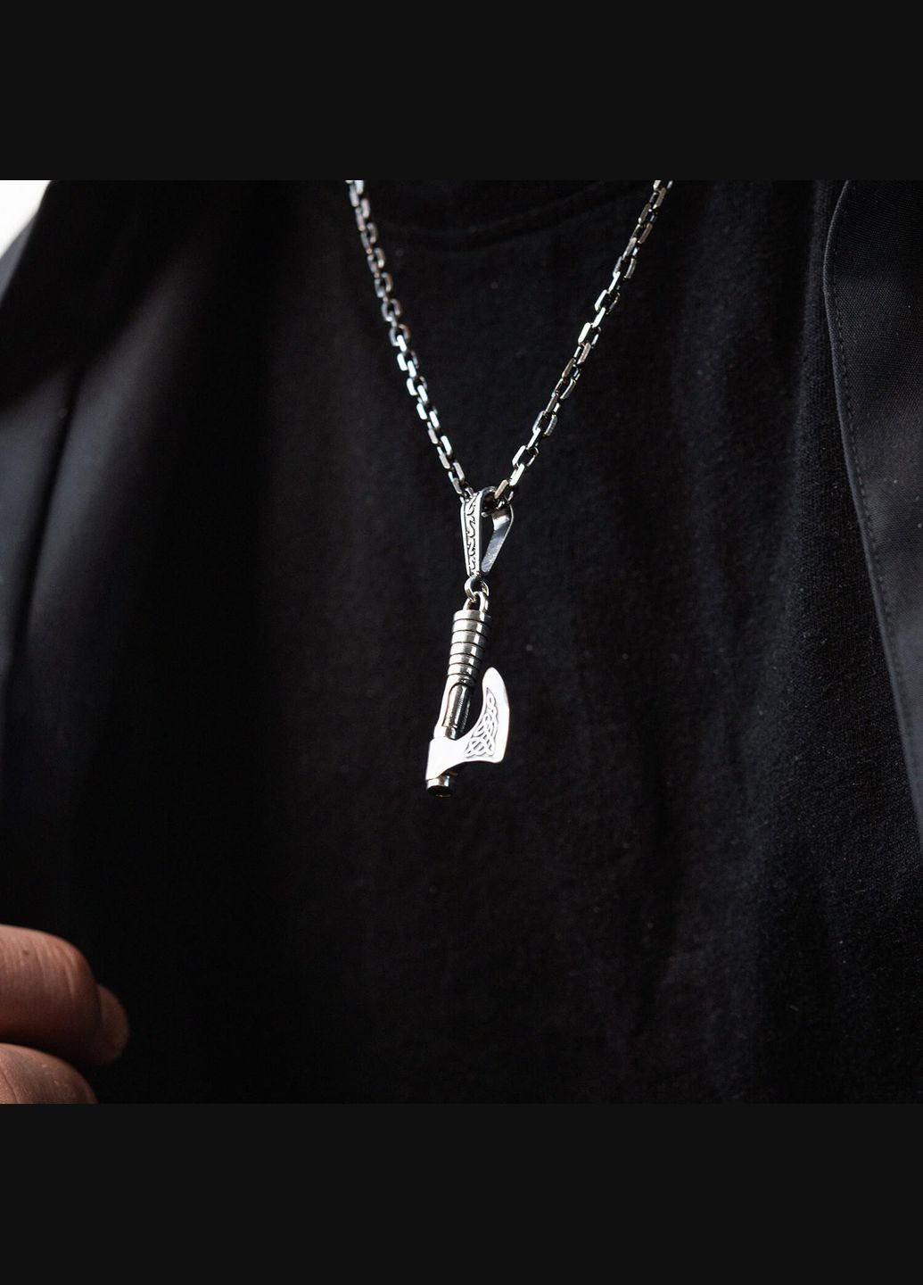 Срібний кулон Секіра Перуна 093 Oniks (264644614)