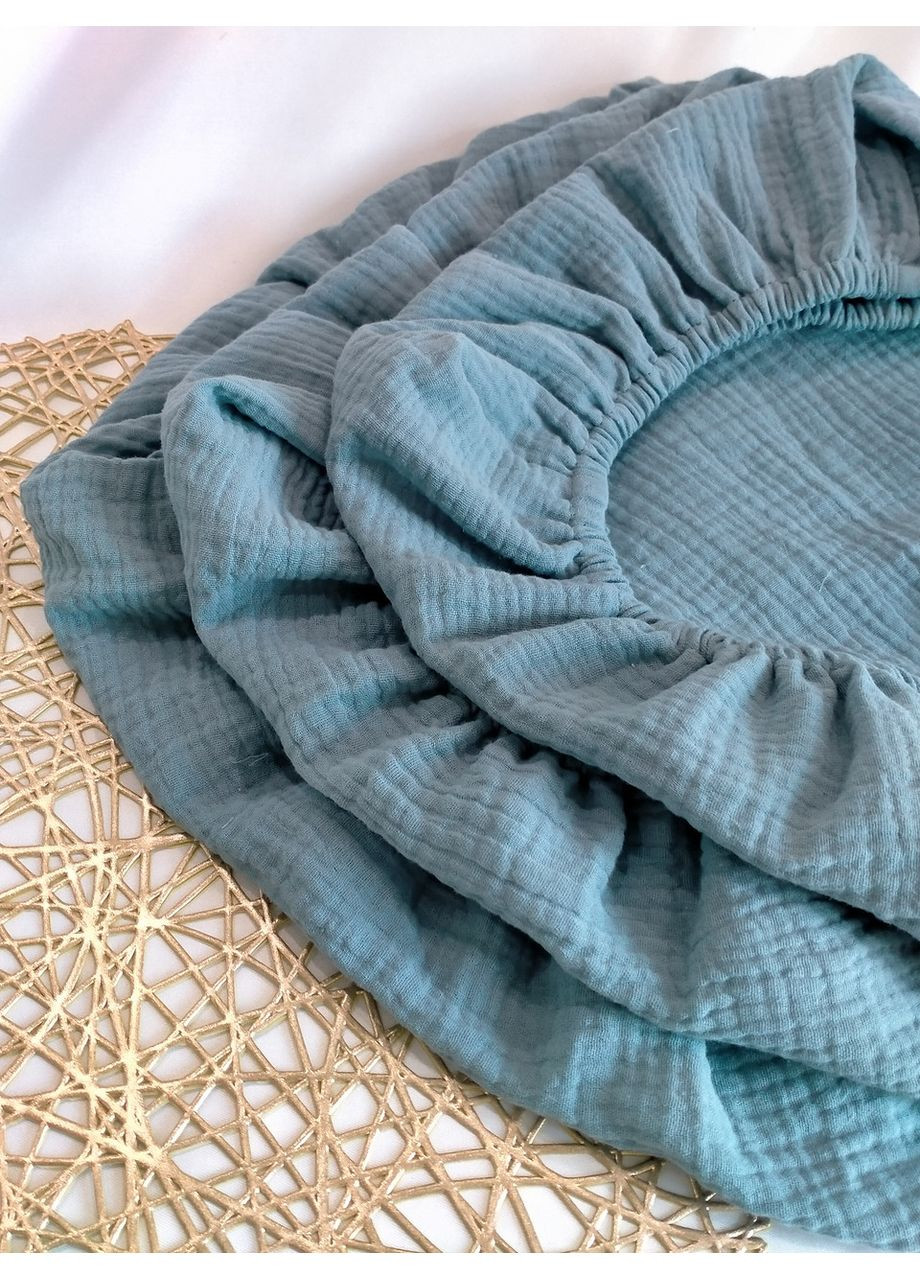 Муслінове простирадло на гумці у візочок, люльку, розмір 30*70 No Brand (370370119)