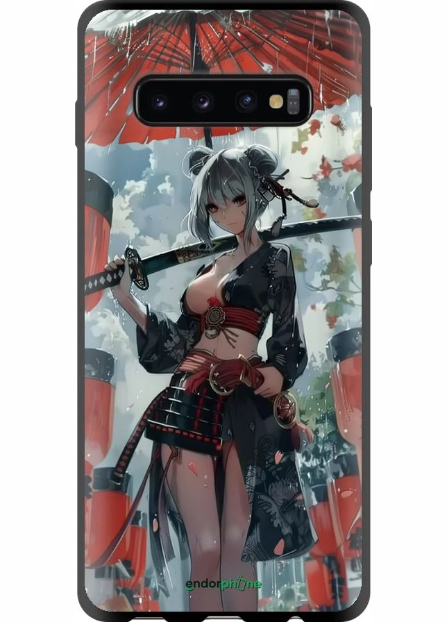Чехол на Samsung Galaxy S10 Plus Гейша-воин "6124b-1649-70447" Endorphone (375774064)