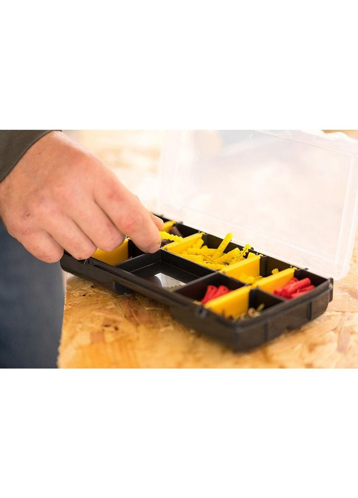 Ящик для інструментів касетница 21 х 11,5 х 3,5 см 10 отсеков (STST81679-1) Stanley (372614239)