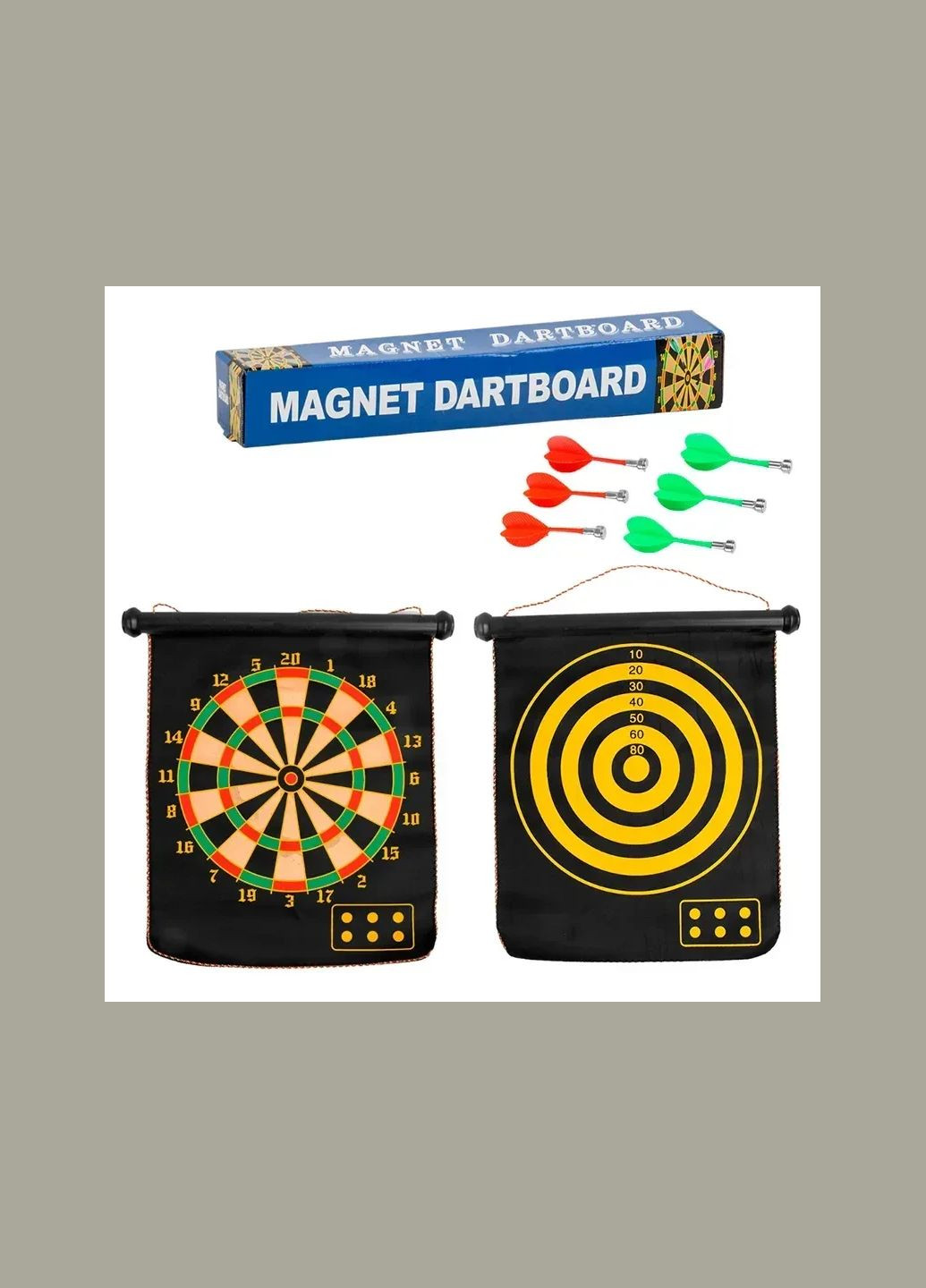 Дартс магнитный двухсторонний С33998, 45-41 см TK Sport (348108944)