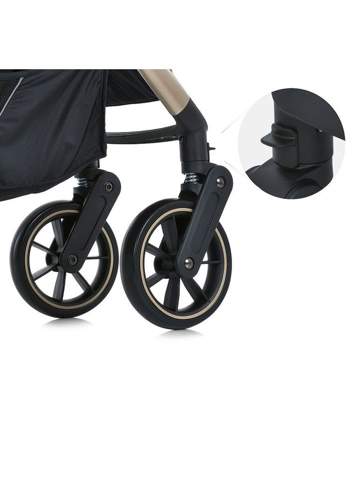 Коляска детская DYNAMIC PRO Special Mint прогулочная с чехлом дождевиком и москитной сеткой Мятная с перышками (ME 1053G-2) El Camino (334338195)