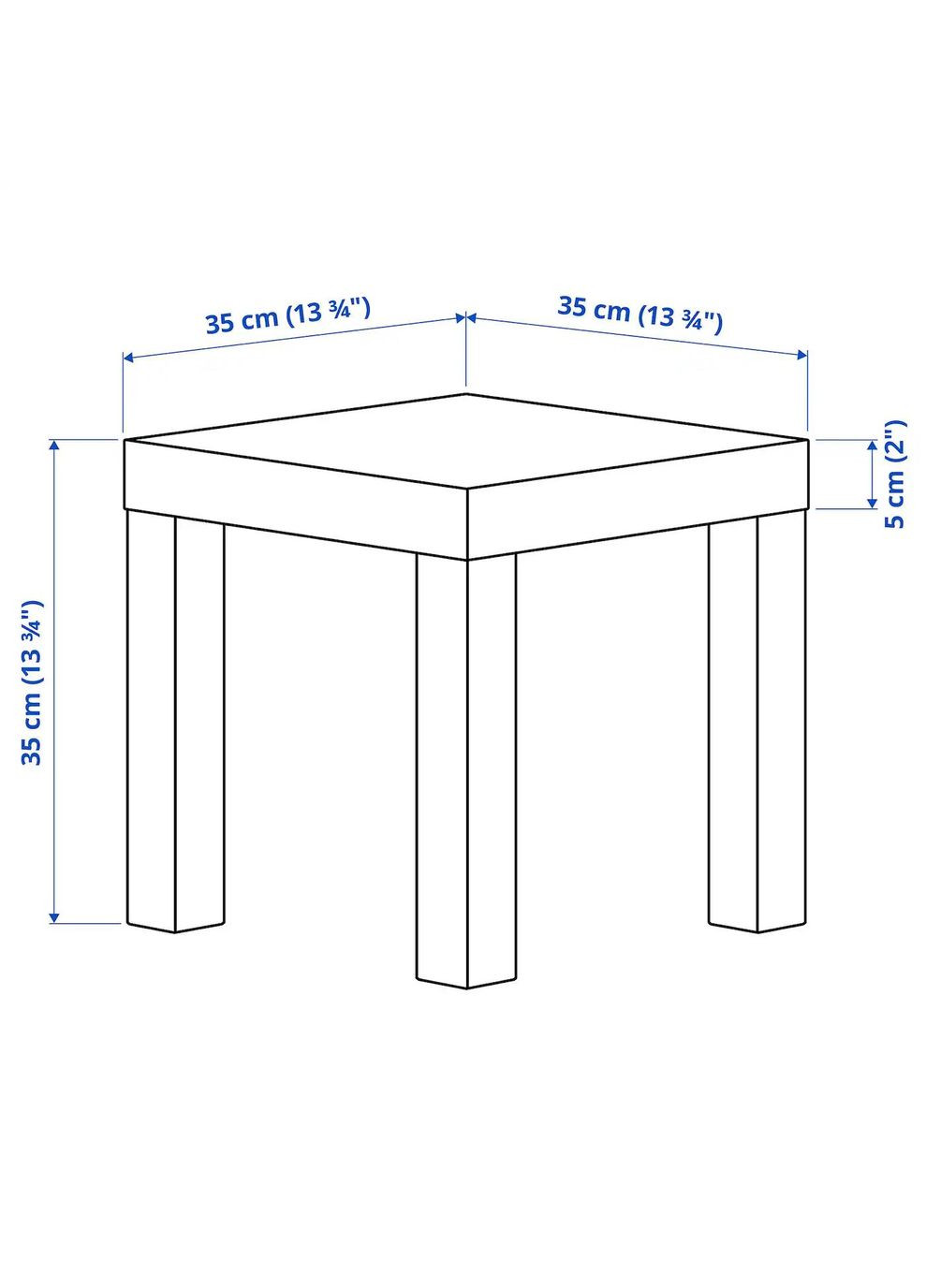 Стіл журнальний ІКЕА LACK 35х35 см білий (30514791) IKEA (267902841)
