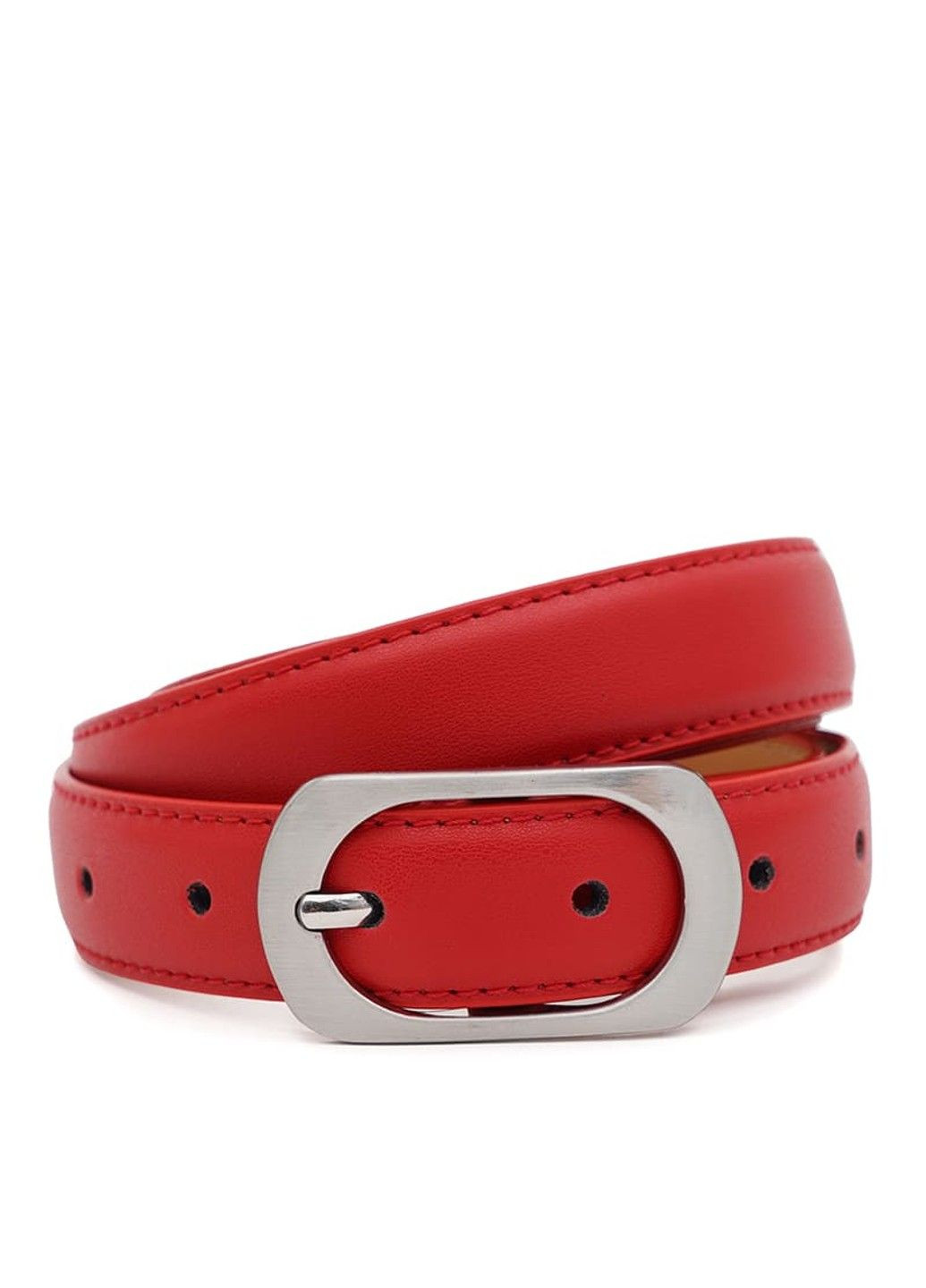 Женский кожаный ремень CV1ZK-102r-red Borsa Leather (291683107)