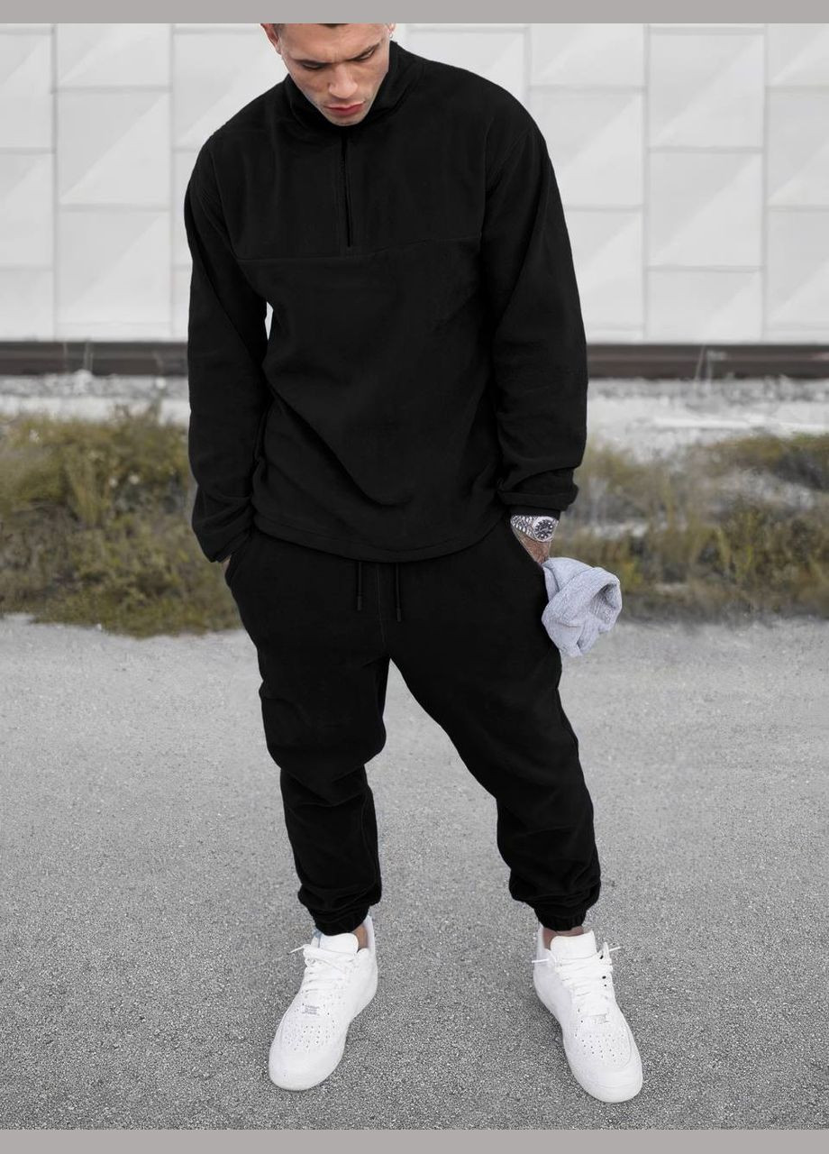 Мужской теплый флисовый спортивный костюм No Brand Спортивний костюм (305054271)