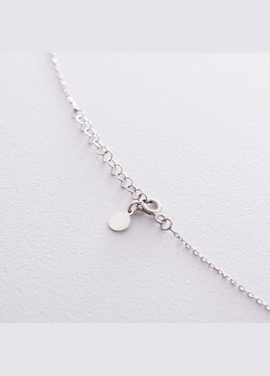 Серебряное колье с буквой Р 18972ч 45 Oniks (264023496)