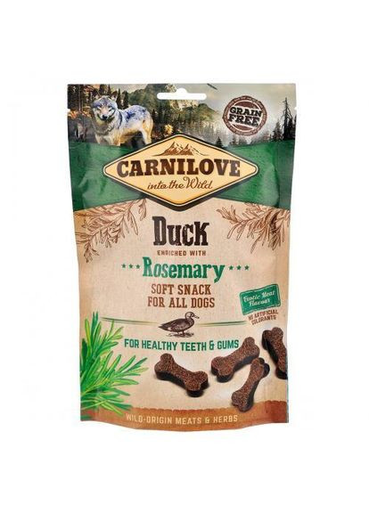 Ласощі Dog Semi Moist для собак, качка та розмарин, 200 г (*) Carnilove (322589843)