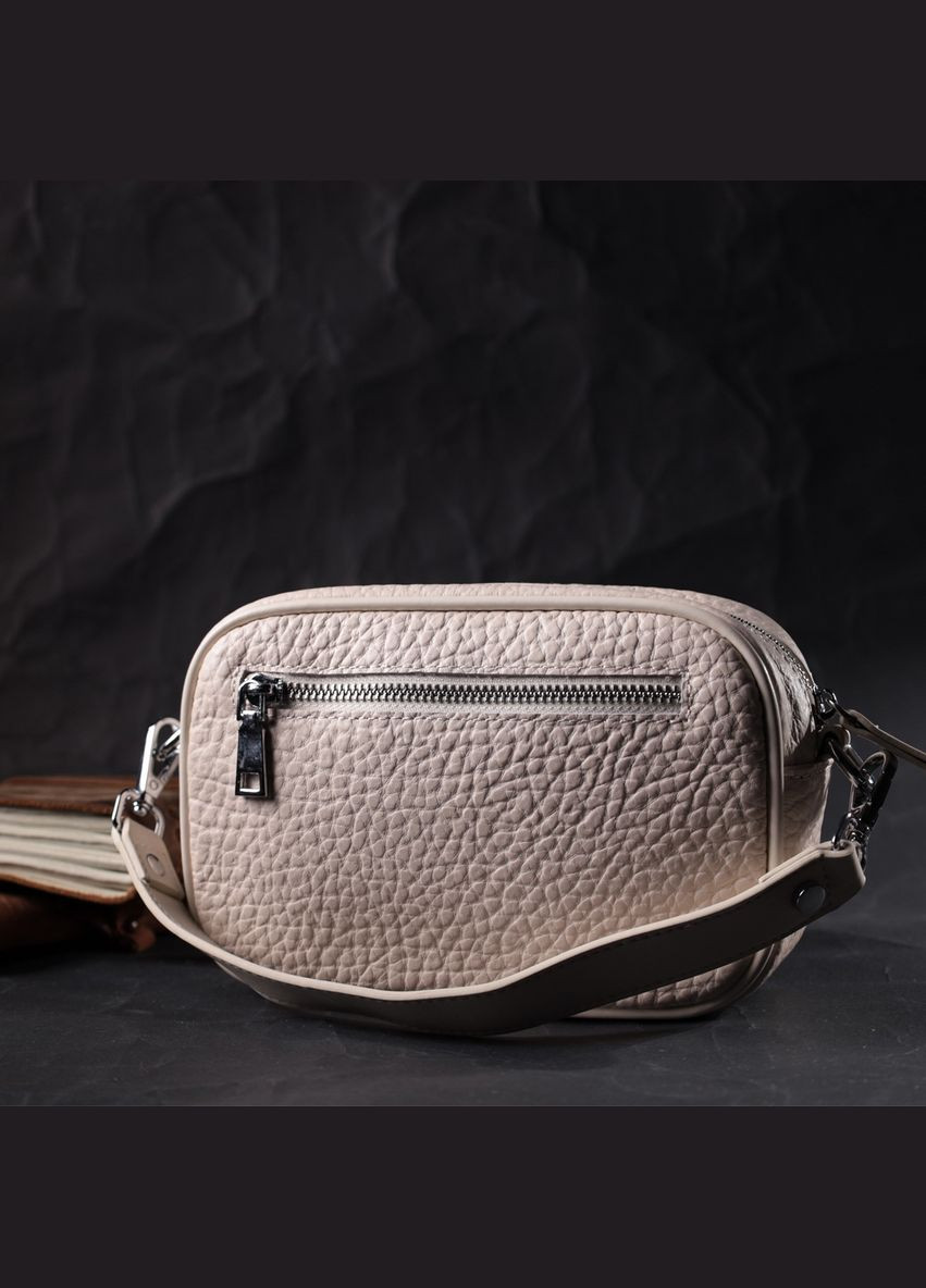 Шкіряна сумка з декором із металевих кнопок Vintage біла (sku_22334) No Brand (329853290)