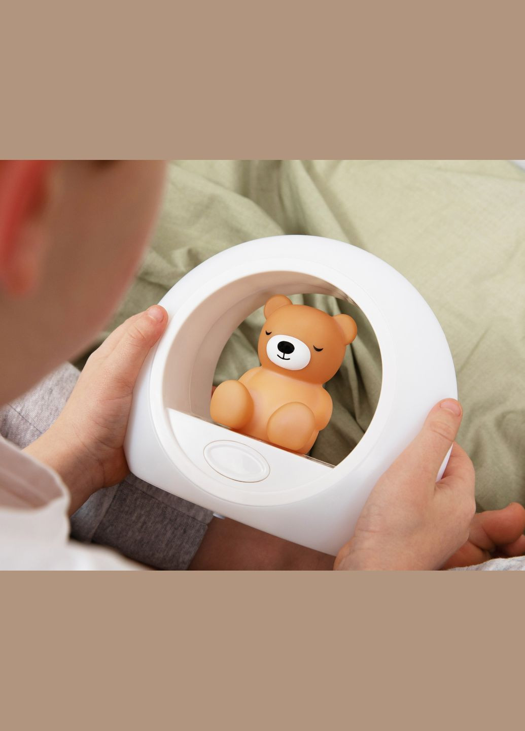 Нічник-проектор ведмедик Біллі зі звуковою активацією, карамельний () Zazu ZA-BILLY-02 (328397759)