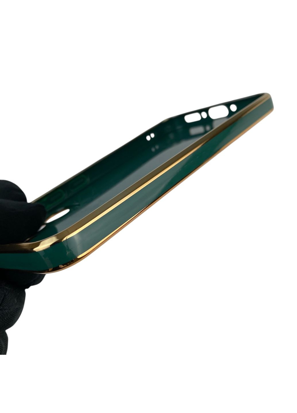 Чохол для Galaxy A34 5G (SM-A346E) з кільцем MagSafe із золотою окантовкою на самсунг а34 темно-зелений gs1 Samsung (366389408)