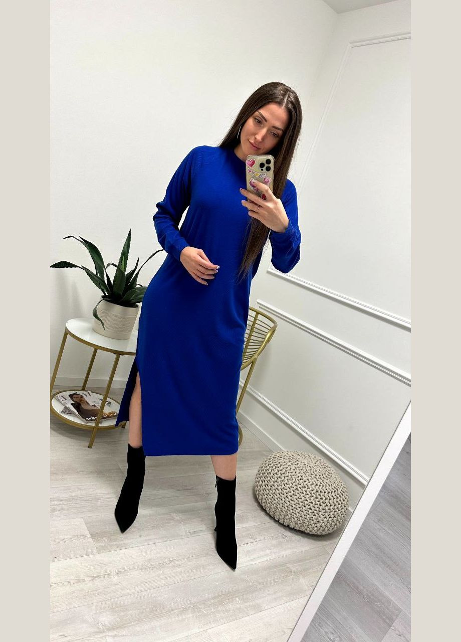 Синя сукня рубчик EVVA