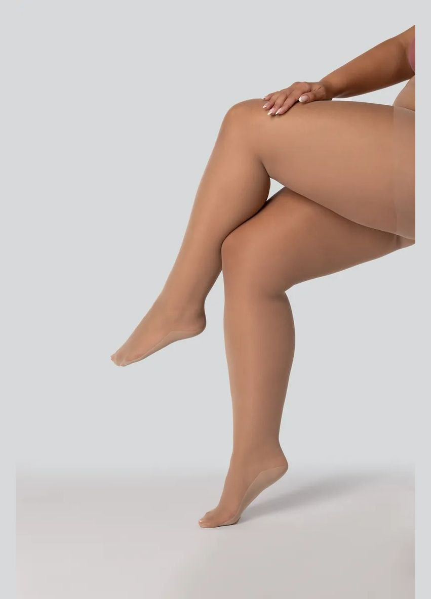 Жіночі колготки великого розміру з ущільненою стопою Mona (322691823)