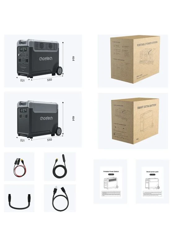 Зарядная станция 3600W WiFi (BS066-BQB) CHOETECH (400331281)