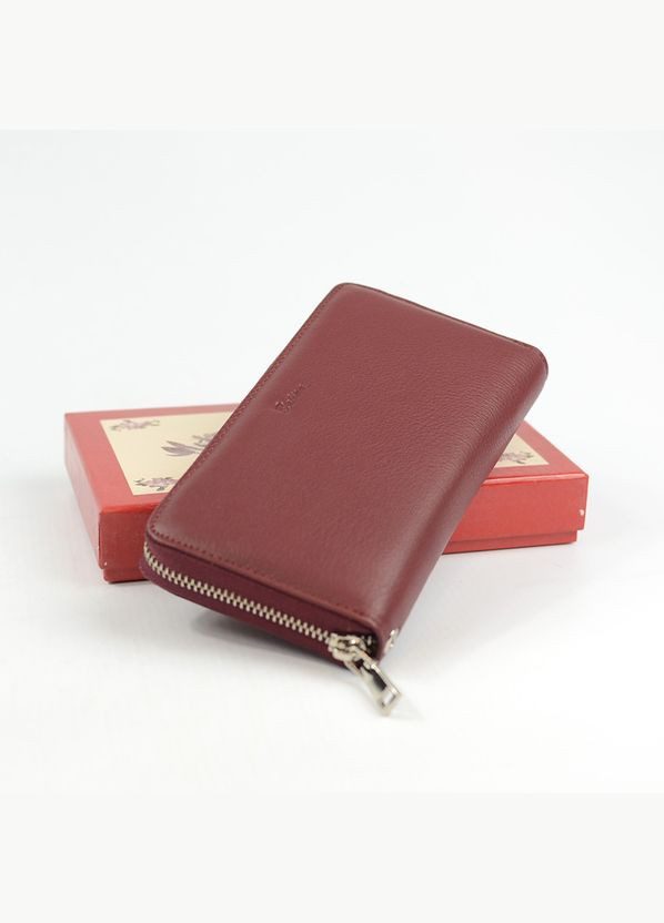 Бордовий жіночий шкіряний класичний гаманець на блискавці Balisa (292404324)