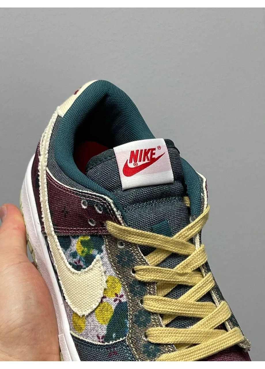 Цветные летние кроссовки nike dunk low sp community garden найк данк No Brand