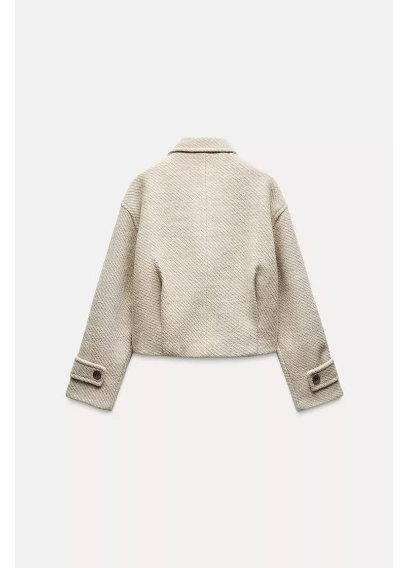 Бежевое Пальто Zara