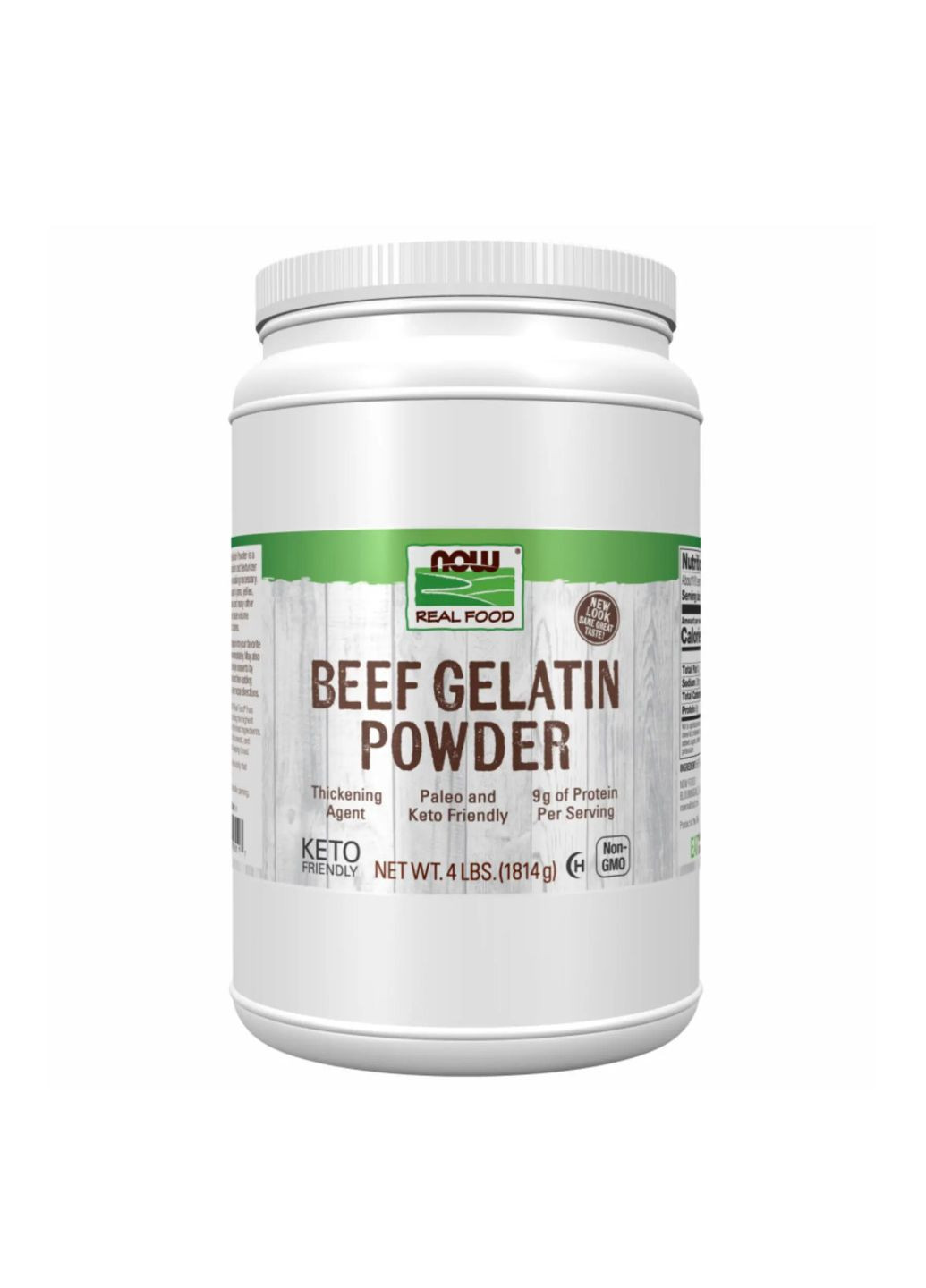 Beef Gelatin Powder - 1814g Порошок яловичого желатину Now Foods (282720292)