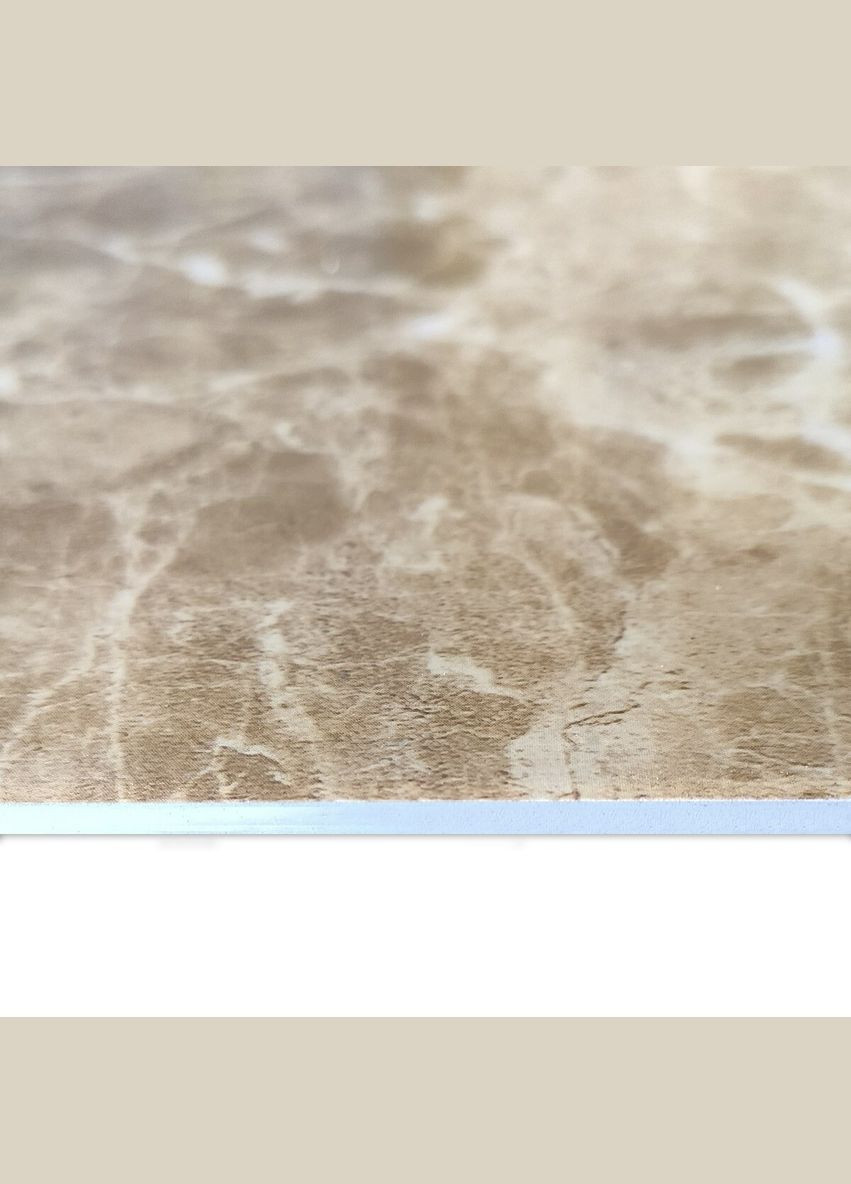 Декоративна ПВХ плита 600х600х3мм Кремовий мармур (S) SW-00001619 Sticker Wall (315791683)