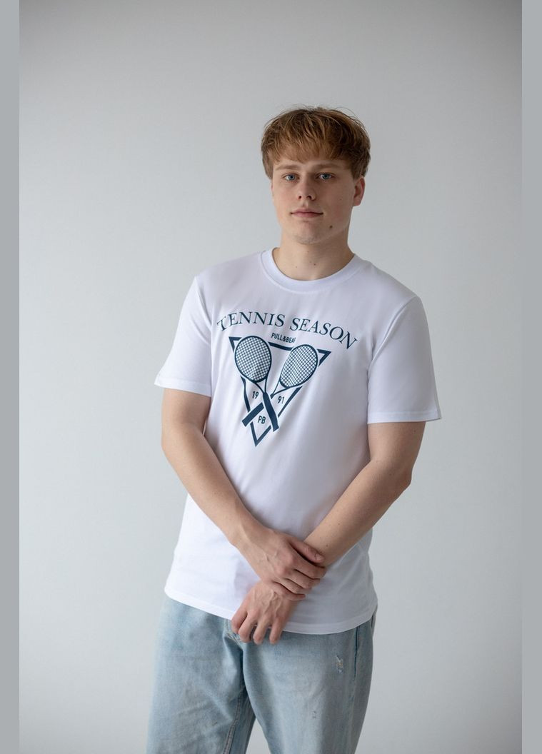 Комбинированная футболка мужская 08-1472-83н теннис Авекстекс