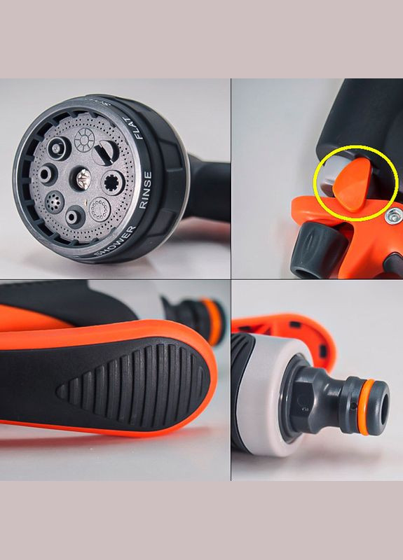 Пістолет зрошувальний BB-2112 поливальний 8 режимний 4 шт. Bluebird (339058978)