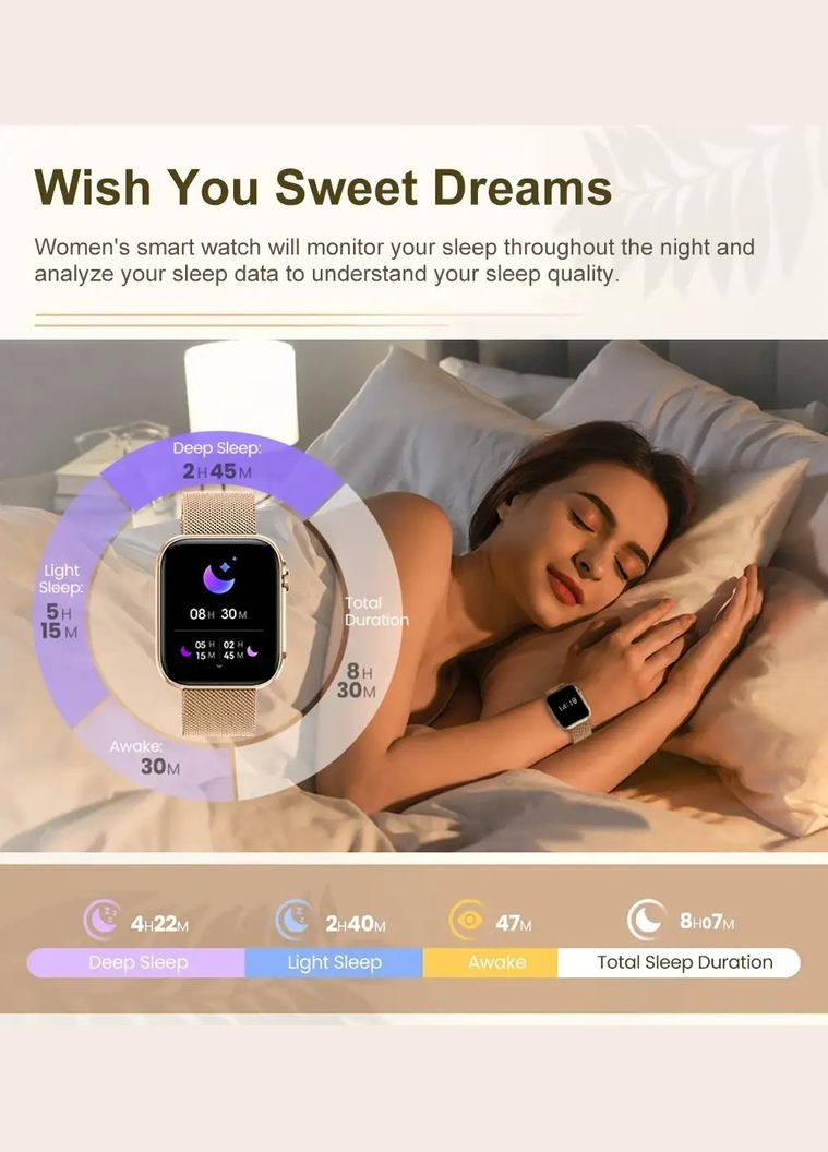 Смарт-годинник, Ultra HD екран, Bluetooth дзвінки, з двома ремінцями, Black Melanda (305059889)