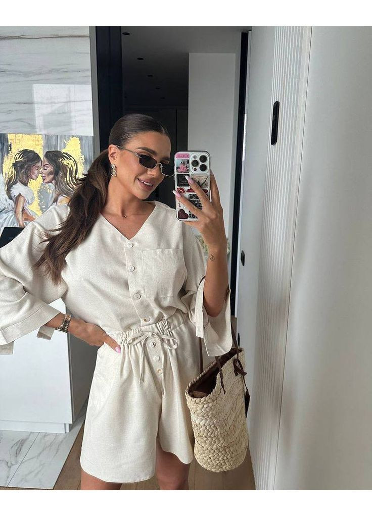 Женский костюм льняной Style Point (349454931)