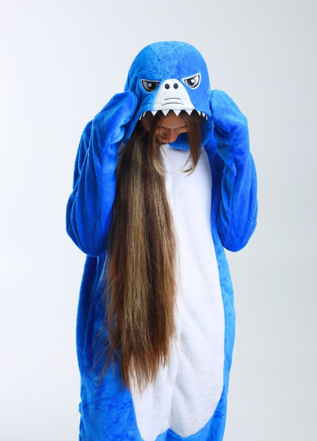 Кігурумі піжама Акула жіноча синя тепла Lalapka (369137958)