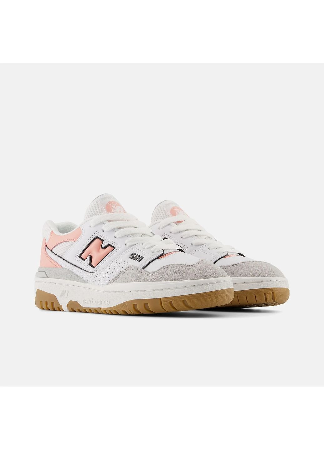 Кросівки жіночі 550 Big Kid White/Peach GSB550SK New Balance білі (364839245)