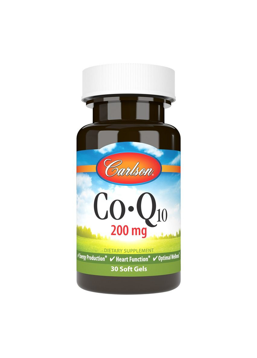 Коэнзим Q10, 200 мг, CoQ10, Carlson, 30 гелевых капсул Carlson Labs (322741246)