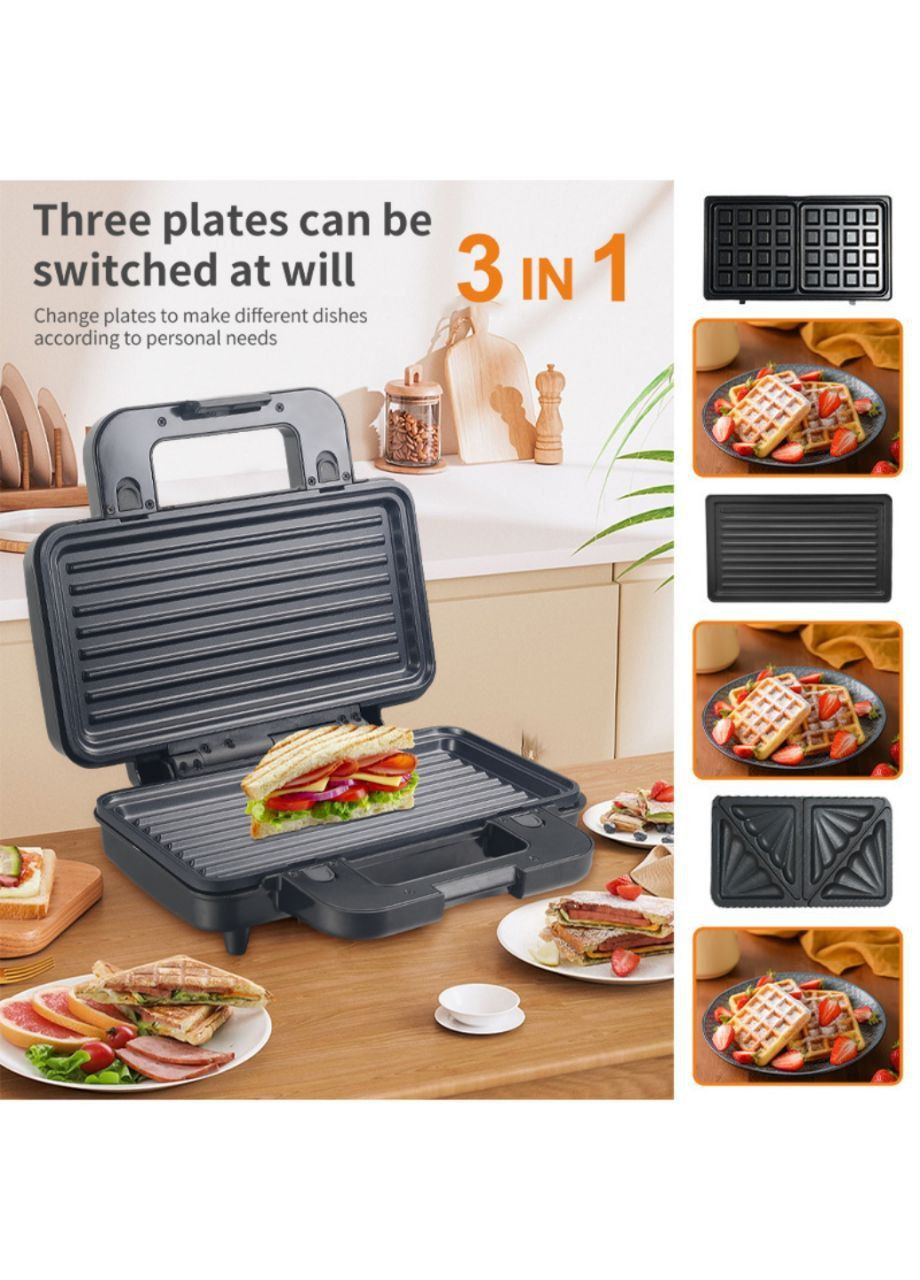 Cендвічниця зі знімними пластинами 3в1 Sokany SK-BBQ-835 (302669699)